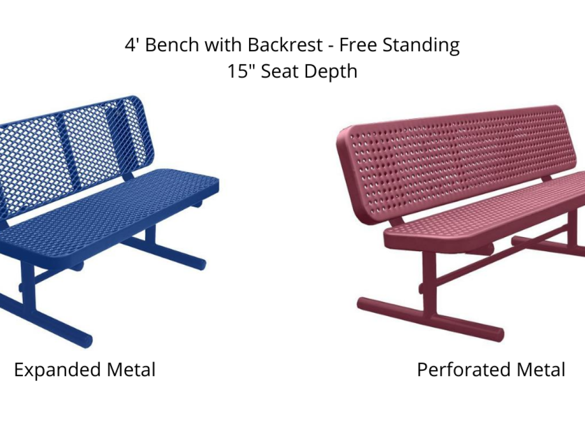 Outdoor Benches with Backrest - SWS Group