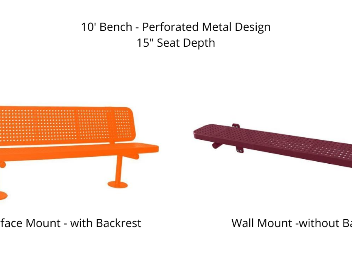 Outdoor Benches Surface Mount - SWS Group