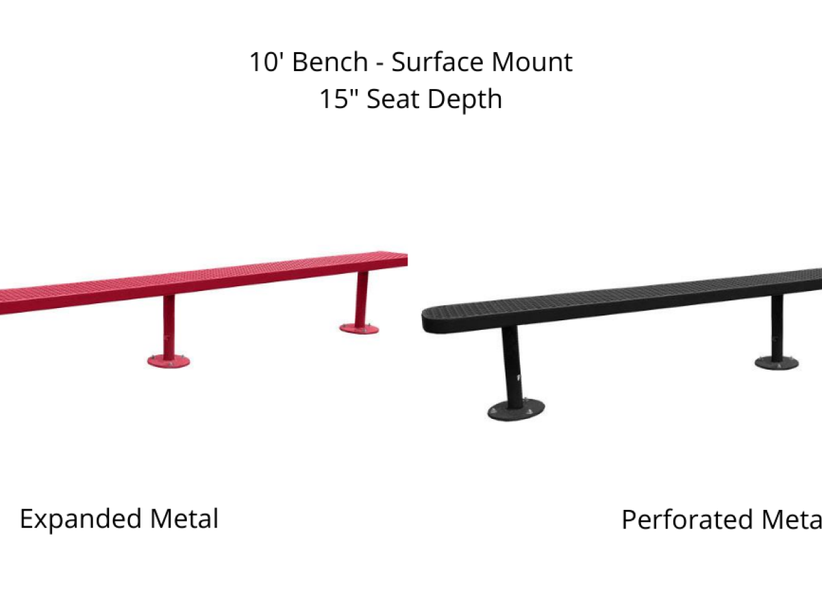 Outdoor Benches Surface Mount - SWS Group
