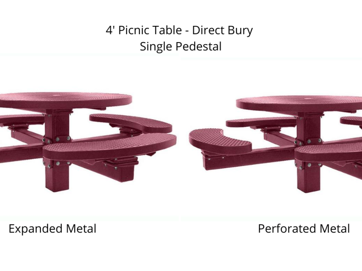 UV Stabilized Round Picnic Table - SWS Group