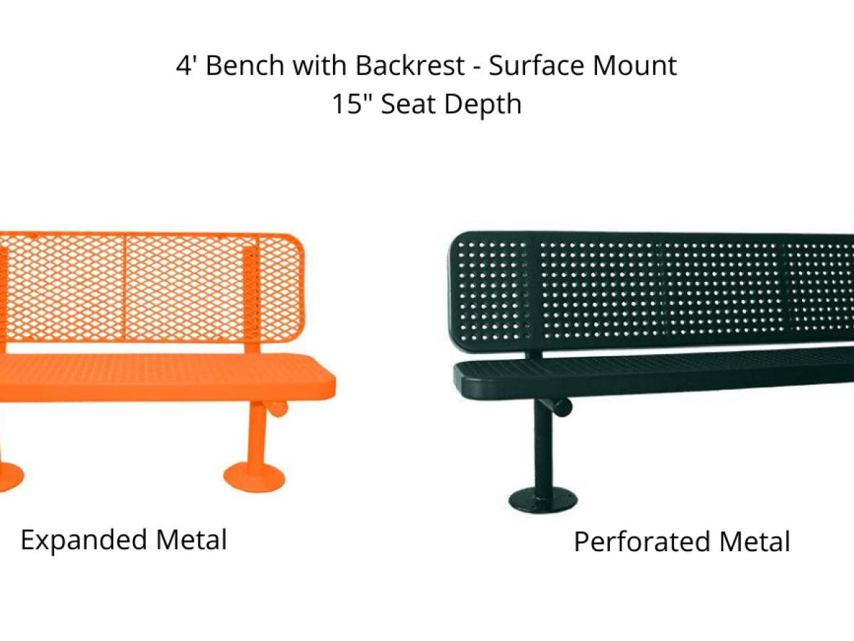 Outdoor Benches with Backrest - SWS Group