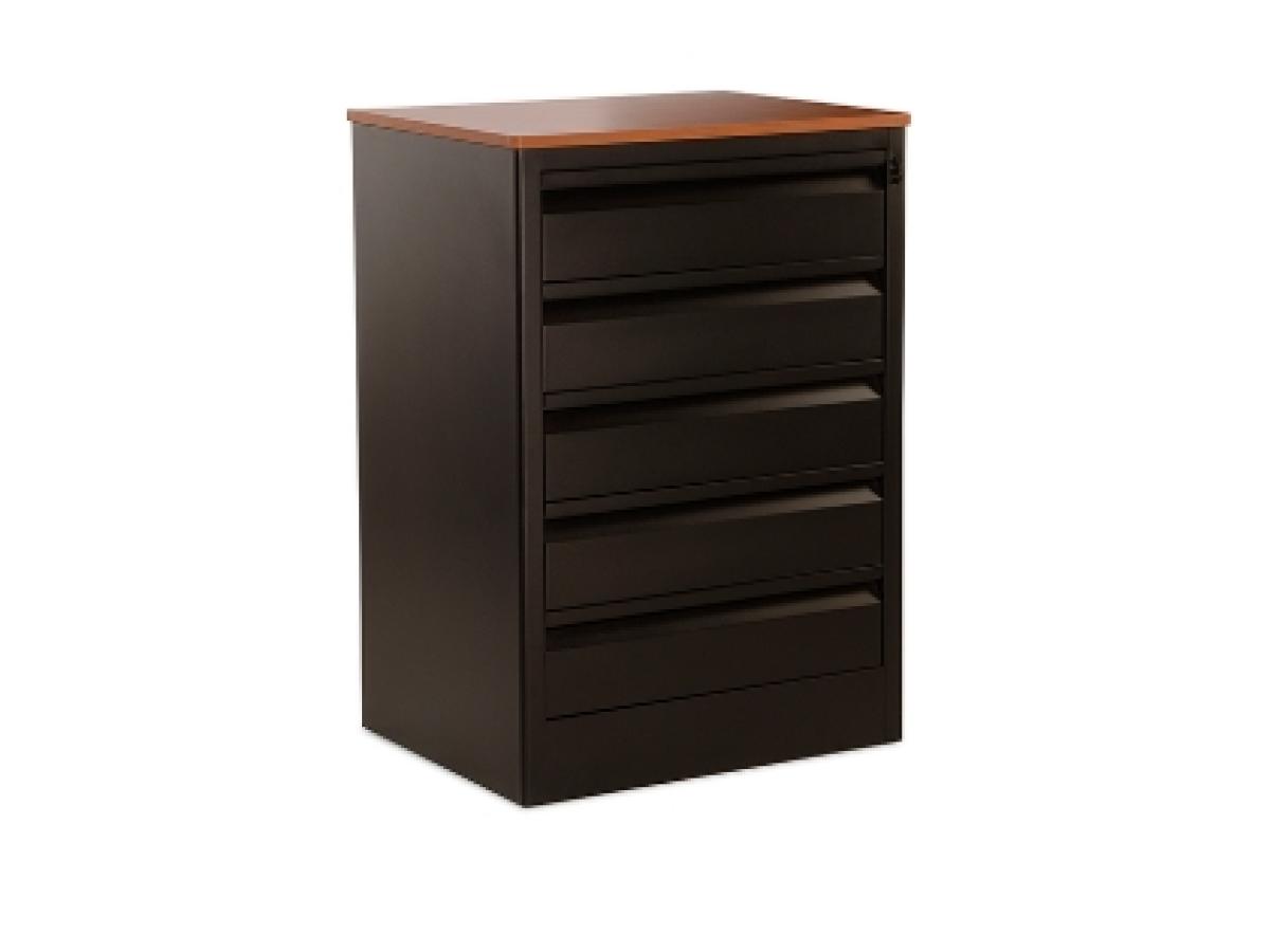 Ebony Steel with Steel Drawers
